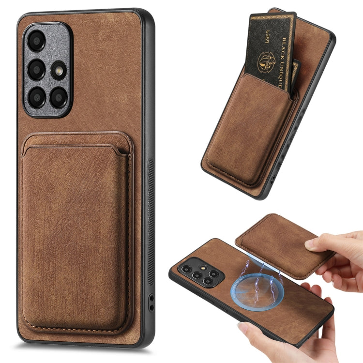 Retro Leather Card Bag Magnetic Phone Case, For Samsung Galaxy A33 5G, For Samsung Galaxy A22 4G, For Samsung Galaxy A22 5G, For Samsung Galaxy A32 4G, For Samsung Galaxy A21s, For Samsung Galaxy A31, For Samsung Galaxy A71, For Samsung Galaxy A51     ...