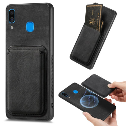Étui de téléphone magnétique en cuir rétro pour cartes, pour Samsung Galaxy A30/A20/M10s, pour Samsung Galaxy Note10, pour Samsung Galaxy Note10+, pour Samsung Galaxy S8+
