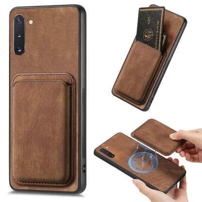 Étui de téléphone magnétique en cuir rétro pour cartes, pour Samsung Galaxy A30/A20/M10s, pour Samsung Galaxy Note10, pour Samsung Galaxy Note10+, pour Samsung Galaxy S8+