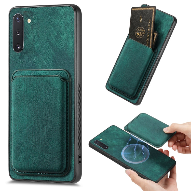 Étui de téléphone magnétique en cuir rétro pour cartes, pour Samsung Galaxy A30/A20/M10s, pour Samsung Galaxy Note10, pour Samsung Galaxy Note10+, pour Samsung Galaxy S8+