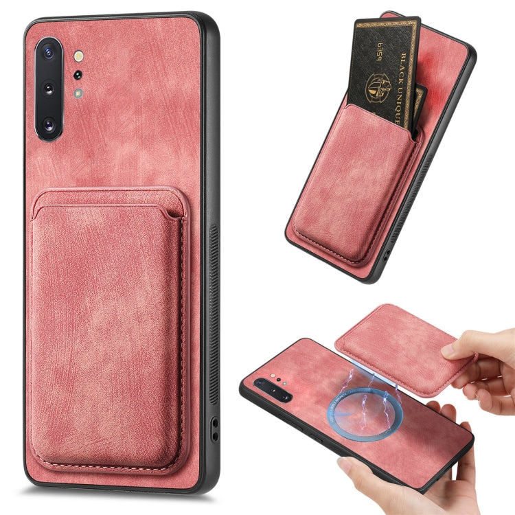 Étui de téléphone magnétique en cuir rétro pour cartes, pour Samsung Galaxy A30/A20/M10s, pour Samsung Galaxy Note10, pour Samsung Galaxy Note10+, pour Samsung Galaxy S8+