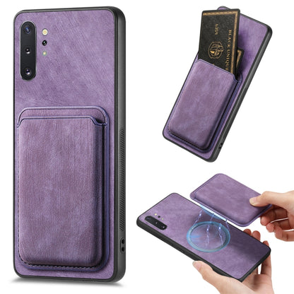 Étui de téléphone magnétique en cuir rétro pour cartes, pour Samsung Galaxy A30/A20/M10s, pour Samsung Galaxy Note10, pour Samsung Galaxy Note10+, pour Samsung Galaxy S8+
