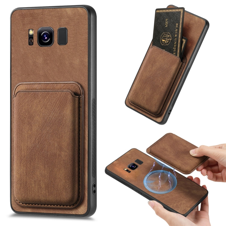 Étui de téléphone magnétique en cuir rétro pour cartes, pour Samsung Galaxy A30/A20/M10s, pour Samsung Galaxy Note10, pour Samsung Galaxy Note10+, pour Samsung Galaxy S8+