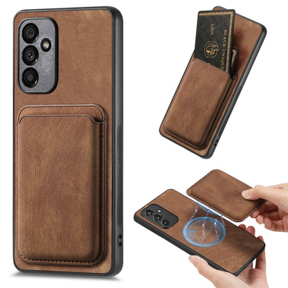 Retro Leather Card Bag Magnetic Phone Case, For Samsung Galaxy A57 5G, For Samsung Galaxy A37 5G, For Samsung Galaxy S25 Edge 5G, For Samsung Galaxy A56 5G, For Samsung Galaxy A26 5G, For Samsung Galaxy A36, For Samsung Galaxy S25 5G                   ...