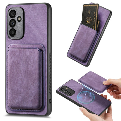 Retro Leather Card Bag Magnetic Phone Case, For Samsung Galaxy A57 5G, For Samsung Galaxy A37 5G, For Samsung Galaxy S25 Edge 5G, For Samsung Galaxy A56 5G, For Samsung Galaxy A26 5G, For Samsung Galaxy A36, For Samsung Galaxy S25 5G                   ...