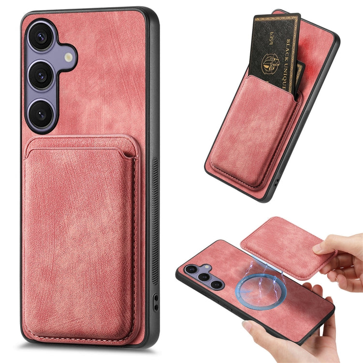 Retro Leather Card Bag Magnetic Phone Case, For Samsung Galaxy A57 5G, For Samsung Galaxy A37 5G, For Samsung Galaxy S25 Edge 5G, For Samsung Galaxy A56 5G, For Samsung Galaxy A26 5G, For Samsung Galaxy A36, For Samsung Galaxy S25 5G                   ...