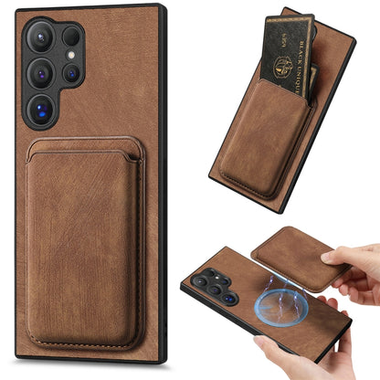 Retro Leather Card Bag Magnetic Phone Case, For Samsung Galaxy A57 5G, For Samsung Galaxy A37 5G, For Samsung Galaxy S25 Edge 5G, For Samsung Galaxy A56 5G, For Samsung Galaxy A26 5G, For Samsung Galaxy A36, For Samsung Galaxy S25 5G                   ...