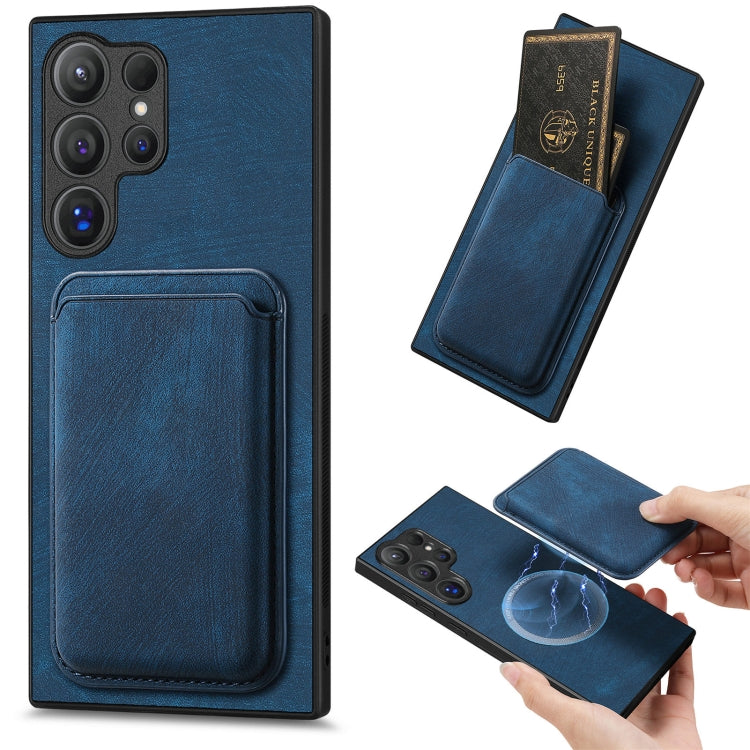 Retro Leather Card Bag Magnetic Phone Case, For Samsung Galaxy A57 5G, For Samsung Galaxy A37 5G, For Samsung Galaxy S25 Edge 5G, For Samsung Galaxy A56 5G, For Samsung Galaxy A26 5G, For Samsung Galaxy A36, For Samsung Galaxy S25 5G                   ...