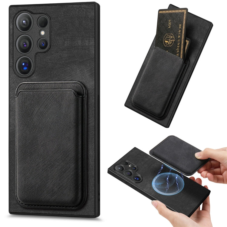Retro Leather Card Bag Magnetic Phone Case, For Samsung Galaxy A57 5G, For Samsung Galaxy A37 5G, For Samsung Galaxy S25 Edge 5G, For Samsung Galaxy A56 5G, For Samsung Galaxy A26 5G, For Samsung Galaxy A36, For Samsung Galaxy S25 5G                   ...