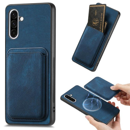 Retro Leather Card Bag Magnetic Phone Case, For Samsung Galaxy A57 5G, For Samsung Galaxy A37 5G, For Samsung Galaxy S25 Edge 5G, For Samsung Galaxy A56 5G, For Samsung Galaxy A26 5G, For Samsung Galaxy A36, For Samsung Galaxy S25 5G                   ...