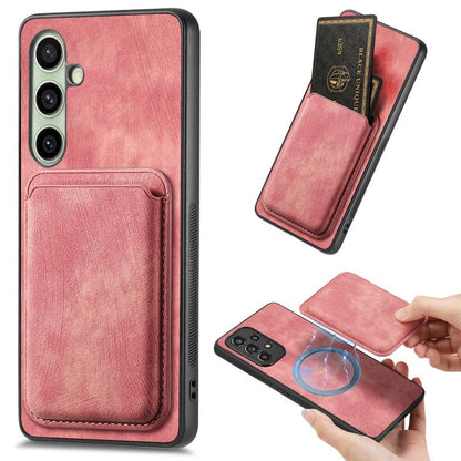 Retro Leather Card Bag Magnetic Phone Case, For Samsung Galaxy A57 5G, For Samsung Galaxy A37 5G, For Samsung Galaxy S25 Edge 5G, For Samsung Galaxy A56 5G, For Samsung Galaxy A26 5G, For Samsung Galaxy A36, For Samsung Galaxy S25 5G                   ...