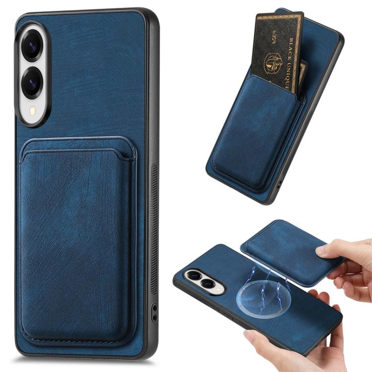 Retro Leather Card Bag Magnetic Phone Case, For Samsung Galaxy A57 5G, For Samsung Galaxy A37 5G, For Samsung Galaxy S25 Edge 5G, For Samsung Galaxy A56 5G, For Samsung Galaxy A26 5G, For Samsung Galaxy A36, For Samsung Galaxy S25 5G                   ...