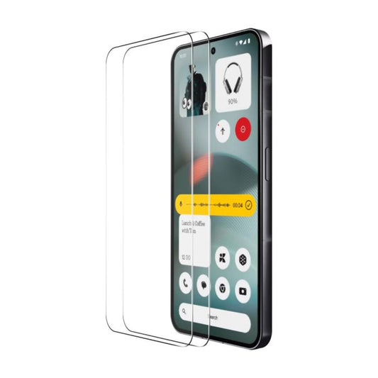 2pcs ENKAY 9H Film en verre trempé haute teneur en aluminium-silicium à grand bord incurvé, Pour Nothing Phone 4a / 4a Pro, Pour Nothing Phone 3a Lite, Pour Nothing CMF Phone 2 Pro, Pour Nothing CMF Phone 1, Pour Nothing Phone 2a