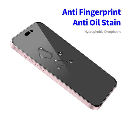ENKAY Easy Install Anti-peeping Privacy Full Screen Tempered Glass Film, For iPhone 17e / 16e / 14 / 13 / 13 Pro, For iPhone 16 Pro Max, For iPhone 16 Pro, For iPhone 16 Plus, For iPhone 15 Plus, For iPhone 16, For iPhone 15, For iPhone 15 Pro Max     ...