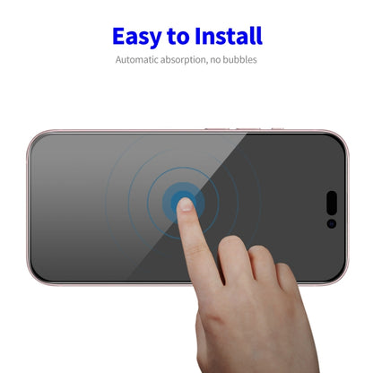 ENKAY Easy Install Anti-peeping Privacy Full Screen Tempered Glass Film, For iPhone 17e / 16e / 14 / 13 / 13 Pro, For iPhone 16 Pro Max, For iPhone 16 Pro, For iPhone 16 Plus, For iPhone 15 Plus, For iPhone 16, For iPhone 15, For iPhone 15 Pro Max     ...