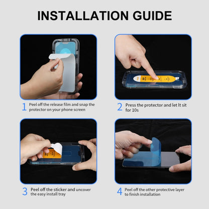 ENKAY Easy Install Anti-peeping Privacy Full Screen Tempered Glass Film, For iPhone 14 / 16e / 13 / 13 Pro, For iPhone 16 Pro Max, For iPhone 16 Pro, For iPhone 16 Plus, For iPhone 15 Plus, For iPhone 16, For iPhone 15, For iPhone 15 Pro Max�����������...