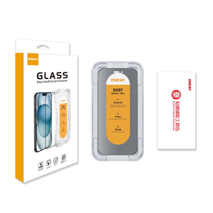 ENKAY Easy Install Anti-peeping Privacy Full Screen Tempered Glass Film, For iPhone 17e / 16e / 14 / 13 / 13 Pro, For iPhone 16 Pro Max, For iPhone 16 Pro, For iPhone 16 Plus, For iPhone 15 Plus, For iPhone 16, For iPhone 15, For iPhone 15 Pro Max     ...