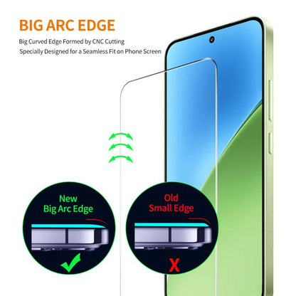ENKAY 9H Big Arc Edge High Aluminum-silicon Tempered Glass Film, For Xiaomi Poco M8 Power 5G, For Redmi K100 Pro Max / Poco F9 Ultra 5G, For Xiaomi Poco F9 Pro 5G, For Redmi 17 4G / 5G Global 170mm, For Redmi Note 17 4G 171mm Global                    ...