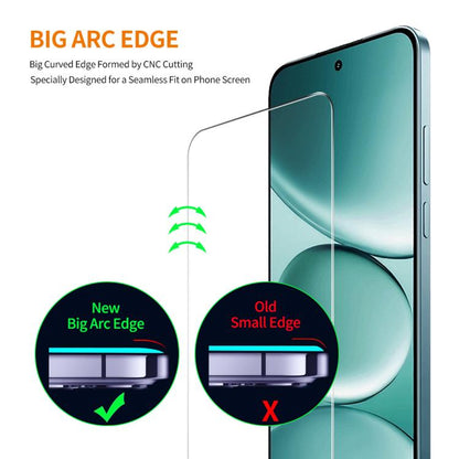 2pcs ENKAY 9H Big Arc Edge High Aluminum-silicon Tempered Glass Film, For Redmi Note 15 Pro 5G Global 163.6mm, For Redmi 15 5G Global / 4G SEA 169.5mm, For Redmi 15 4G / 5G EU 171mm, For Redmi 15C Global 171mm / Poco C85, For Redmi 15C 5G / 4G EU 173mm...