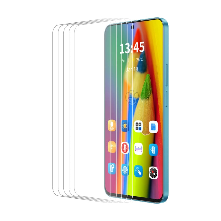 5pcs ENKAY 9H Big Arc Edge High Aluminum-silicon Tempered Glass Film, For Redmi Note 15 Pro 5G Global 163.6mm, For Redmi 15 5G Global / 4G SEA 169.5mm, For Redmi 15 4G / 5G EU 171mm, For Redmi 15C Global 171mm / Poco C85, For Redmi 13X                 ...