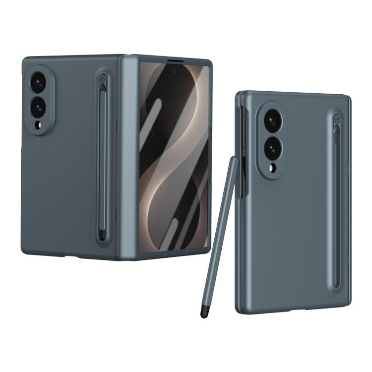 Long Chi Grain Leather Shockproof Phone Case, No Pen, For Galaxy Z Fold8 5G, For Galaxy Z Fold8 Ultra 5G, For Galaxy Z Fold7 5G, For Galaxy Z Fold6 5G, For Galaxy Z Fold5 5G