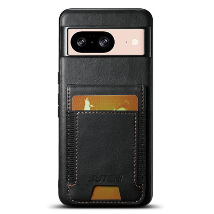 Suteni H03 Oil Wax Leather Wallet Stand Back Phone Case, For Google Pixel 11 Pro XL, For Google Pixel 11, For Google Pixel 11 Pro, For Google Pixel 10 Pro XL, For Google Pixel 10 Pro, For Google Pixel 10, For Google Pixel 9 Pro XL, For Google Pixel 9 P...