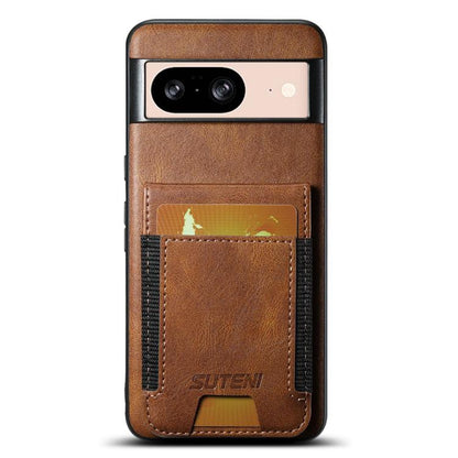 Suteni H03 Oil Wax Leather Wallet Stand Back Phone Case, For Google Pixel 11 Pro XL, For Google Pixel 11, For Google Pixel 11 Pro, For Google Pixel 10 Pro XL, For Google Pixel 10 Pro, For Google Pixel 10, For Google Pixel 9 Pro XL, For Google Pixel 9 P...