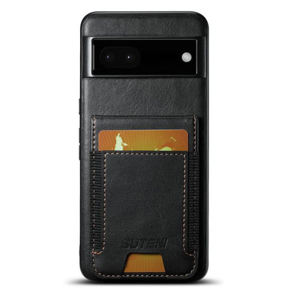 Suteni H03 Oil Wax Leather Wallet Stand Back Phone Case, For Google Pixel 11 Pro XL, For Google Pixel 11, For Google Pixel 11 Pro, For Google Pixel 10 Pro XL, For Google Pixel 10 Pro, For Google Pixel 10, For Google Pixel 9 Pro XL, For Google Pixel 9 P...