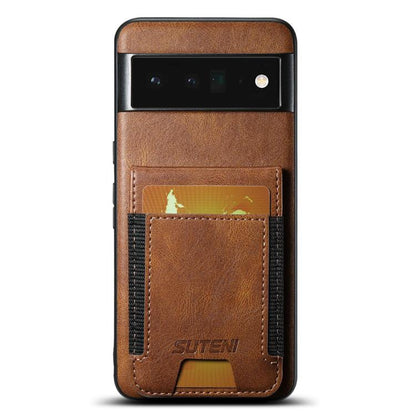 Suteni H03 Oil Wax Leather Wallet Stand Back Phone Case, For Google Pixel 11 Pro XL, For Google Pixel 11, For Google Pixel 11 Pro, For Google Pixel 10 Pro XL, For Google Pixel 10 Pro, For Google Pixel 10, For Google Pixel 9 Pro XL, For Google Pixel 9 P...