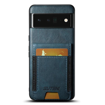 Suteni H03 Oil Wax Leather Wallet Stand Back Phone Case, For Google Pixel 11 Pro XL, For Google Pixel 11, For Google Pixel 11 Pro, For Google Pixel 10 Pro XL, For Google Pixel 10 Pro, For Google Pixel 10, For Google Pixel 9 Pro XL, For Google Pixel 9 P...