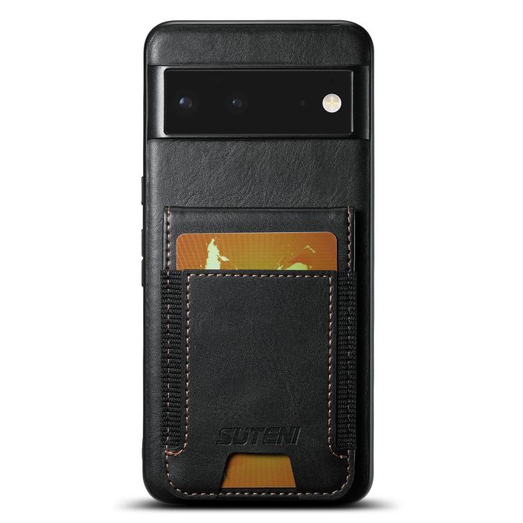 Suteni H03 Oil Wax Leather Wallet Stand Back Phone Case, For Google Pixel 11 Pro XL, For Google Pixel 11, For Google Pixel 11 Pro, For Google Pixel 10 Pro XL, For Google Pixel 10 Pro, For Google Pixel 10, For Google Pixel 9 Pro XL, For Google Pixel 9 P...