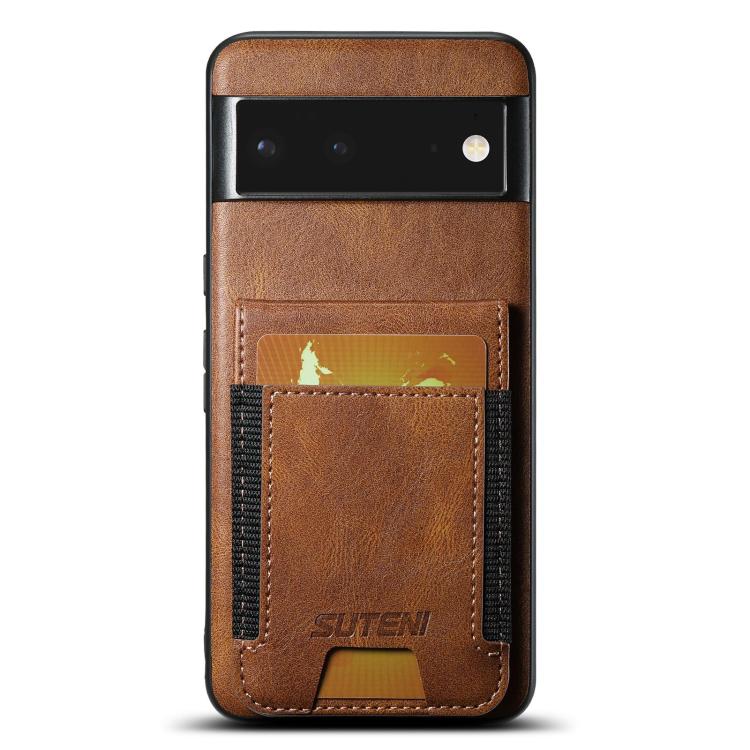 Suteni H03 Oil Wax Leather Wallet Stand Back Phone Case, For Google Pixel 11 Pro XL, For Google Pixel 11, For Google Pixel 11 Pro, For Google Pixel 10 Pro XL, For Google Pixel 10 Pro, For Google Pixel 10, For Google Pixel 9 Pro XL, For Google Pixel 9 P...