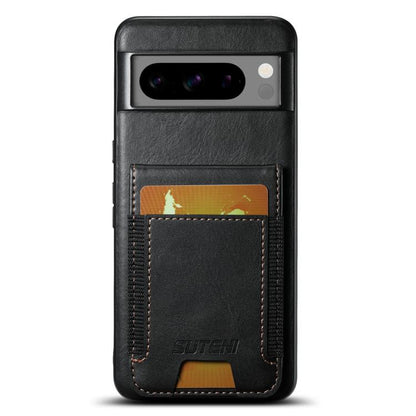 Suteni H03 Oil Wax Leather Wallet Stand Back Phone Case, For Google Pixel 11 Pro XL, For Google Pixel 11, For Google Pixel 11 Pro, For Google Pixel 10 Pro XL, For Google Pixel 10 Pro, For Google Pixel 10, For Google Pixel 9 Pro XL, For Google Pixel 9 P...