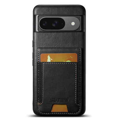Suteni H03 Oil Wax Leather Wallet Stand Back Phone Case, For Google Pixel 11 Pro XL, For Google Pixel 11, For Google Pixel 11 Pro, For Google Pixel 10 Pro XL, For Google Pixel 10 Pro, For Google Pixel 10, For Google Pixel 9 Pro XL, For Google Pixel 9 P...