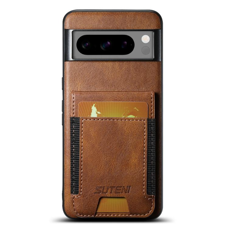 Suteni H03 Oil Wax Leather Wallet Stand Back Phone Case, For Google Pixel 11 Pro XL, For Google Pixel 11, For Google Pixel 11 Pro, For Google Pixel 10 Pro XL, For Google Pixel 10 Pro, For Google Pixel 10, For Google Pixel 9 Pro XL, For Google Pixel 9 P...
