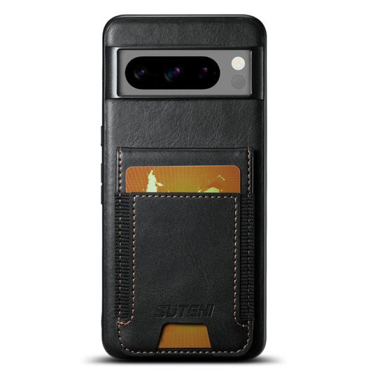 Suteni H03 Oil Wax Leather Wallet Stand Back Phone Case, For Google Pixel 11 Pro XL, For Google Pixel 11, For Google Pixel 11 Pro, For Google Pixel 10 Pro XL, For Google Pixel 10 Pro, For Google Pixel 10, For Google Pixel 9 Pro XL, For Google Pixel 9 P...
