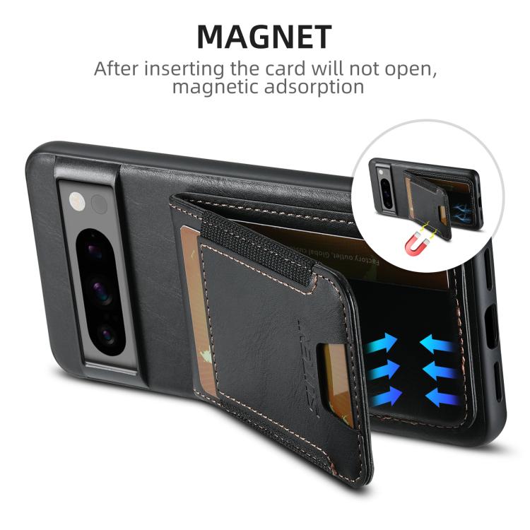 Suteni H03 Oil Wax Leather Wallet Stand Back Phone Case, For Google Pixel 11 Pro XL, For Google Pixel 11, For Google Pixel 11 Pro, For Google Pixel 10 Pro XL, For Google Pixel 10 Pro, For Google Pixel 10, For Google Pixel 9 Pro XL, For Google Pixel 9 P...
