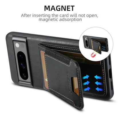 Suteni H03 Oil Wax Leather Wallet Stand Back Phone Case, For Google Pixel 11 Pro XL, For Google Pixel 11, For Google Pixel 11 Pro, For Google Pixel 10 Pro XL, For Google Pixel 10 Pro, For Google Pixel 10, For Google Pixel 9 Pro XL, For Google Pixel 9 P...