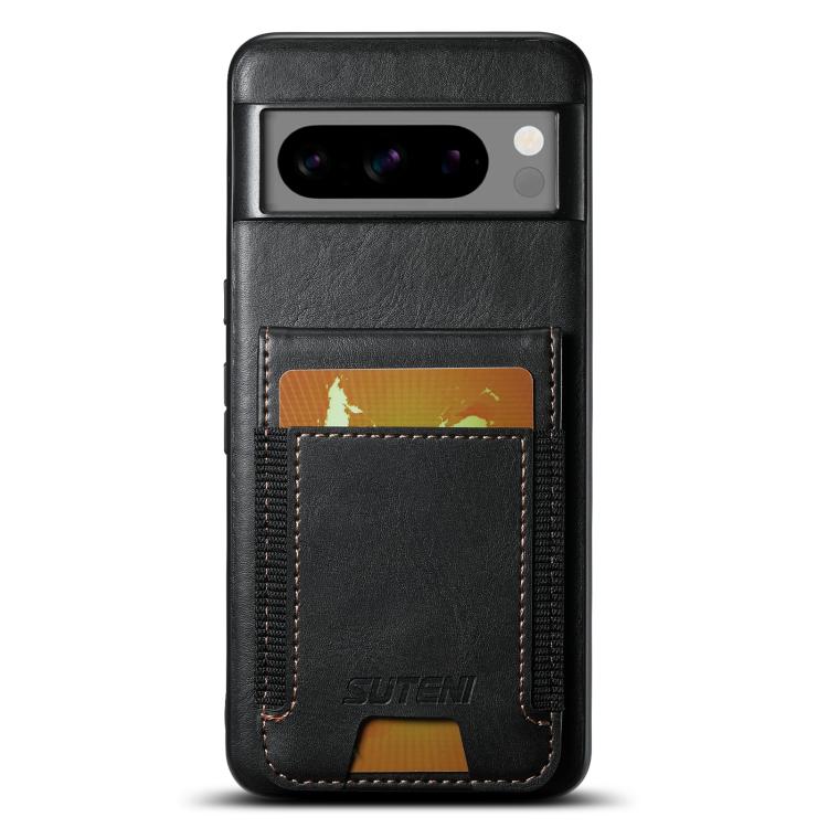 Suteni H03 Oil Wax Leather Wallet Stand Back Phone Case, For Google Pixel 11 Pro XL, For Google Pixel 11, For Google Pixel 11 Pro, For Google Pixel 10 Pro XL, For Google Pixel 10 Pro, For Google Pixel 10, For Google Pixel 9 Pro XL, For Google Pixel 9 P...