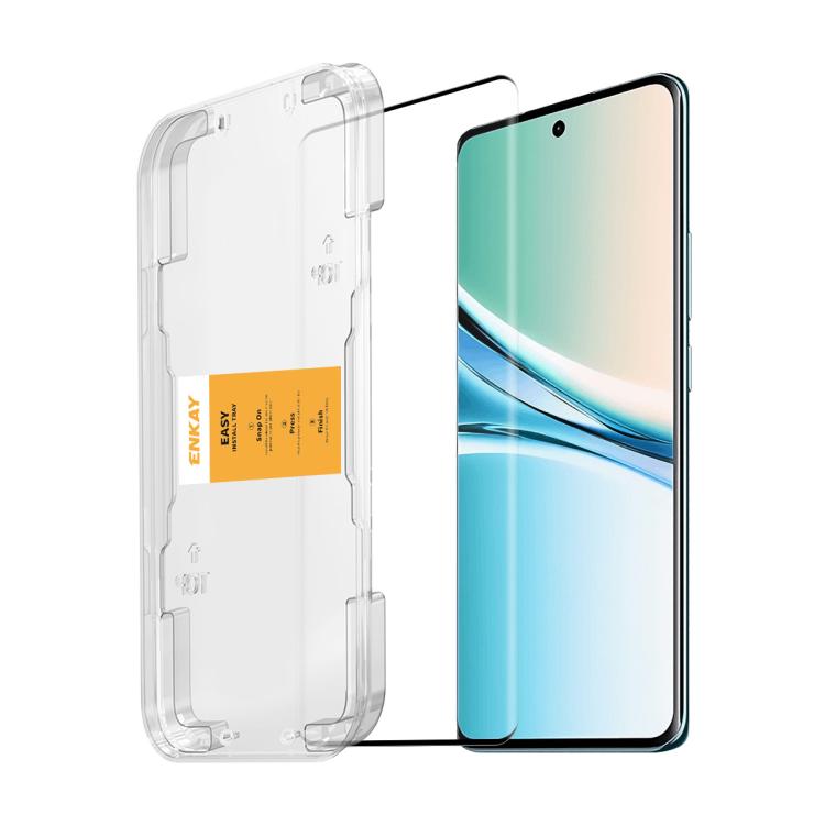 ENKAY Easy Install Hot Bending Full Coverage Side Glue Tempered Glass Film, For Redmi Note 15 Pro+ 5G Global 163.3mm, For Redmi Note 15 5G Global 164mm, For Redmi Note 13 Pro+, For Xiaomi Civi 3, For Xiaomi Civi 2, For Xiaomi 14 Civi / Civi 4 Pro      ...