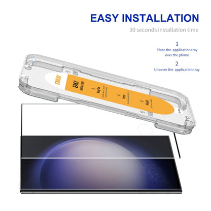 ENKAY Easy Install Hot Bending Side Glue Tempered Glass Film, For Samsung Galaxy S23 Ultra 5G, For Samsung Galaxy S22 Ultra 5G