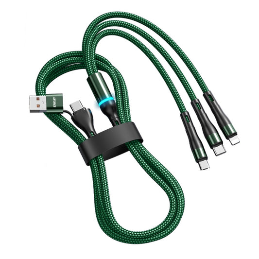 Câble de charge rapide multifonction ENKAY 6-en-1 5A USB + Type-C vers Type-C / 8 broches / Micro USB, 1.3 m