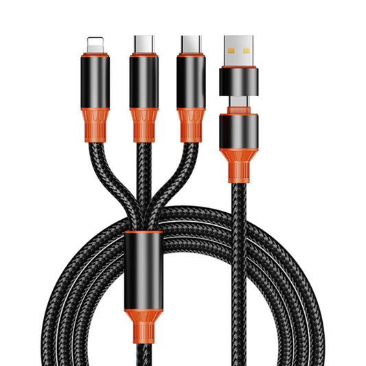 Câble de charge rapide multifonction ENKAY 6-en-1 5A USB + Type-C vers Type-C / 8 broches / Micro USB, longueur&nbsp;: 1.2&nbsp;m, ENK-CB166