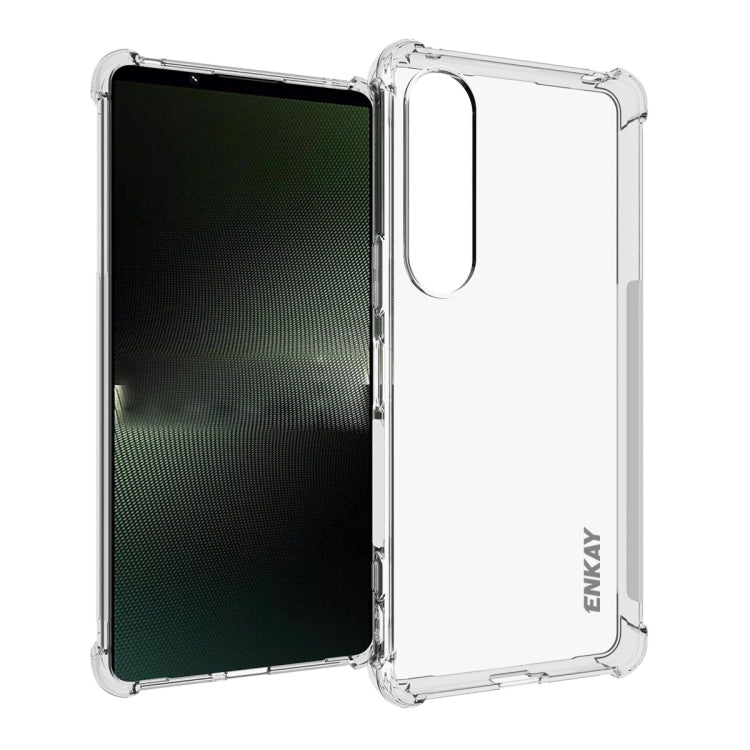 ENKAY Hat-Prince Transparent TPU Shockproof Phone Case, For Sony Xperia 10 VII, For Sony Xperia 1 VII, For Sony Xperia 10 VI, For Sony Xperia 1 VI