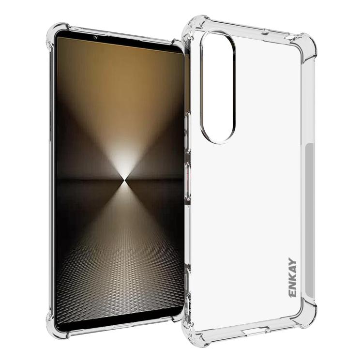 ENKAY Hat-Prince Transparent TPU Shockproof Phone Case, For Sony Xperia 10 VII, For Sony Xperia 1 VII, For Sony Xperia 10 VI, For Sony Xperia 1 VI