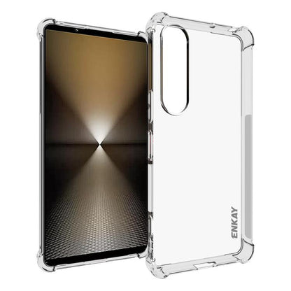 ENKAY Hat-Prince Transparent TPU Shockproof Phone Case, For Sony Xperia 10 VII, For Sony Xperia 1 VII, For Sony Xperia 10 VI, For Sony Xperia 1 VI