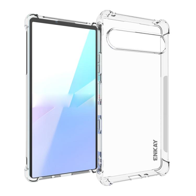 ENKAY Hat-Prince Transparent TPU Shockproof Phone Case, For Sony Xperia 10 VII, For Sony Xperia 1 VII, For Sony Xperia 10 VI, For Sony Xperia 1 VI