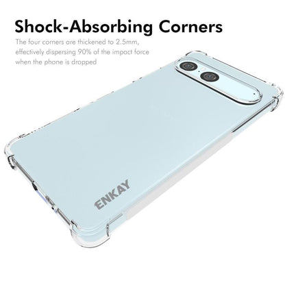 ENKAY Hat-Prince Transparent TPU Shockproof Phone Case, For Sony Xperia 10 VII, For Sony Xperia 1 VII, For Sony Xperia 10 VI, For Sony Xperia 1 VI