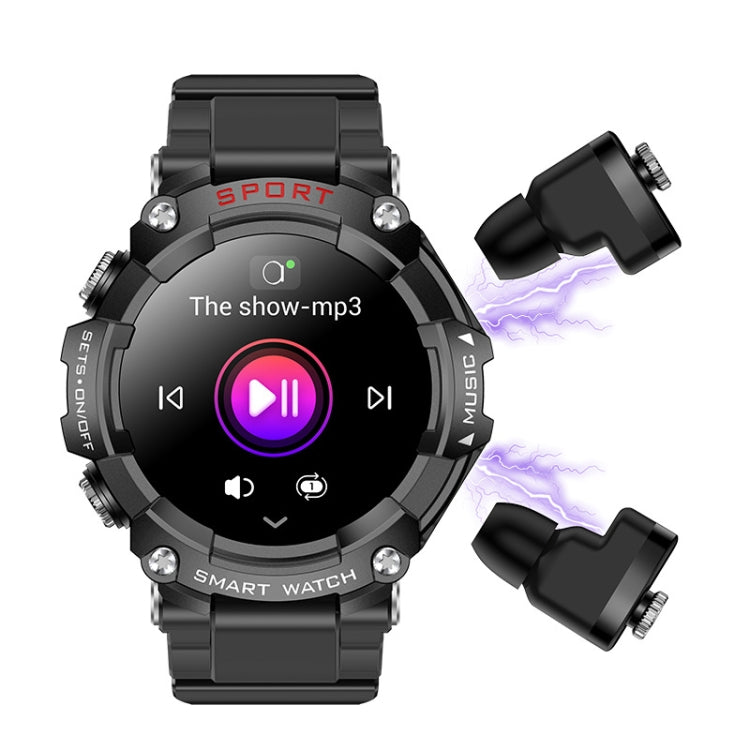 T96 1.52 inch Amoled Screen 2 in 1 Bluetooth Earphone Smart Watch