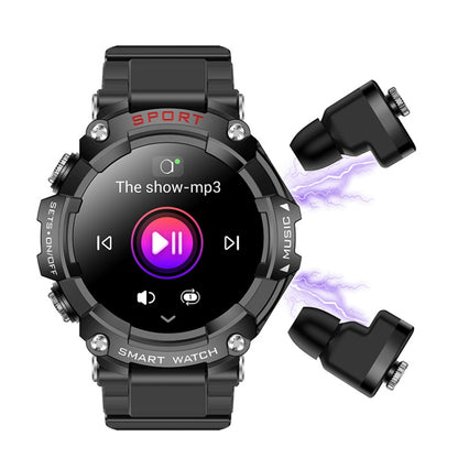 T96 1.52 inch Amoled Screen 2 in 1 Bluetooth Earphone Smart Watch